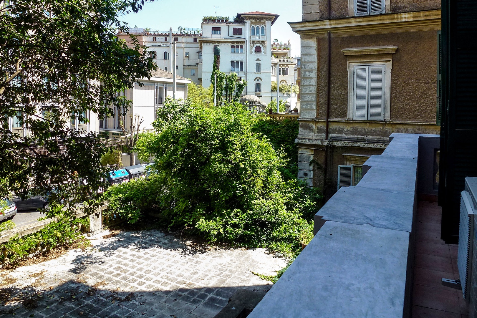 View from master bedroom balcony.