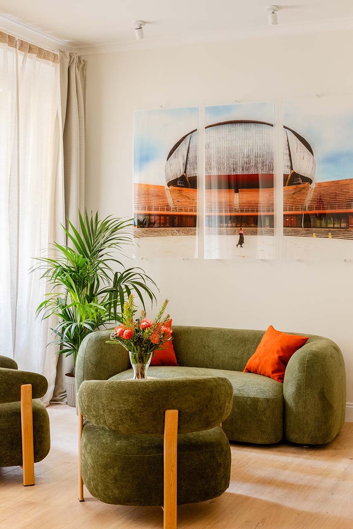 Inviting contemporary decor welcomes you home.