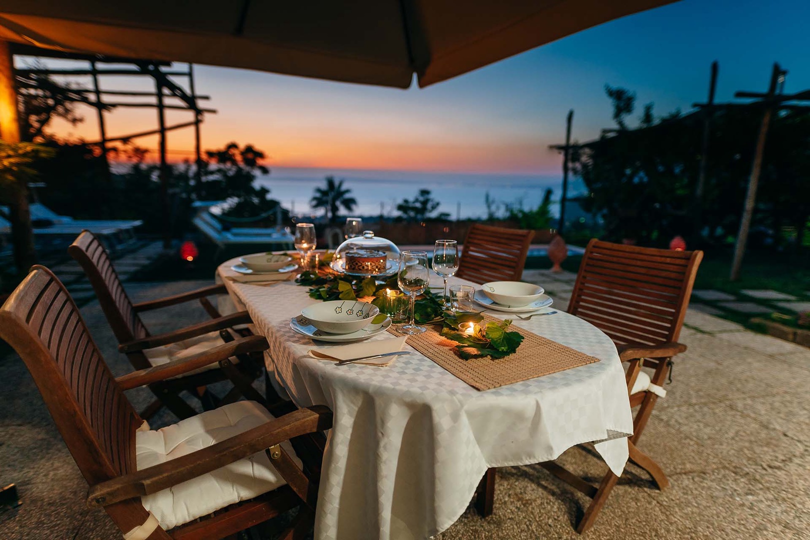 Spend gorgeous evenings at Villa Lantana.