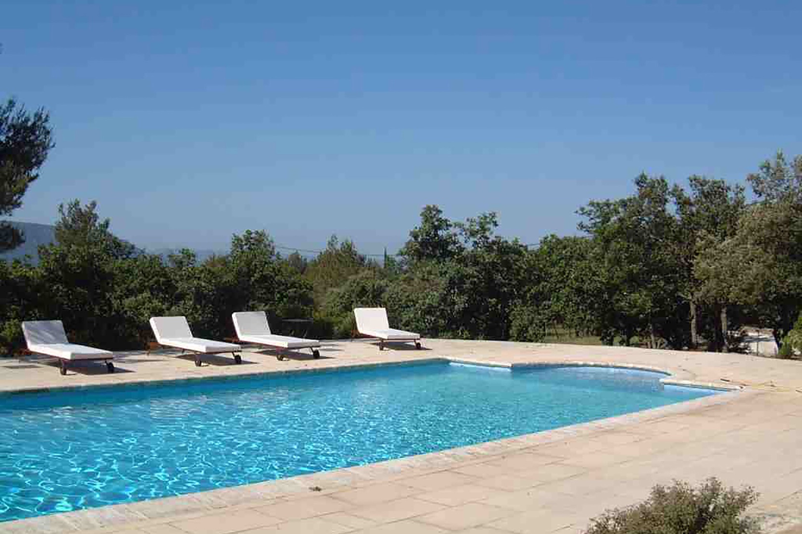 Pool is perfect for relaxing on a summer day