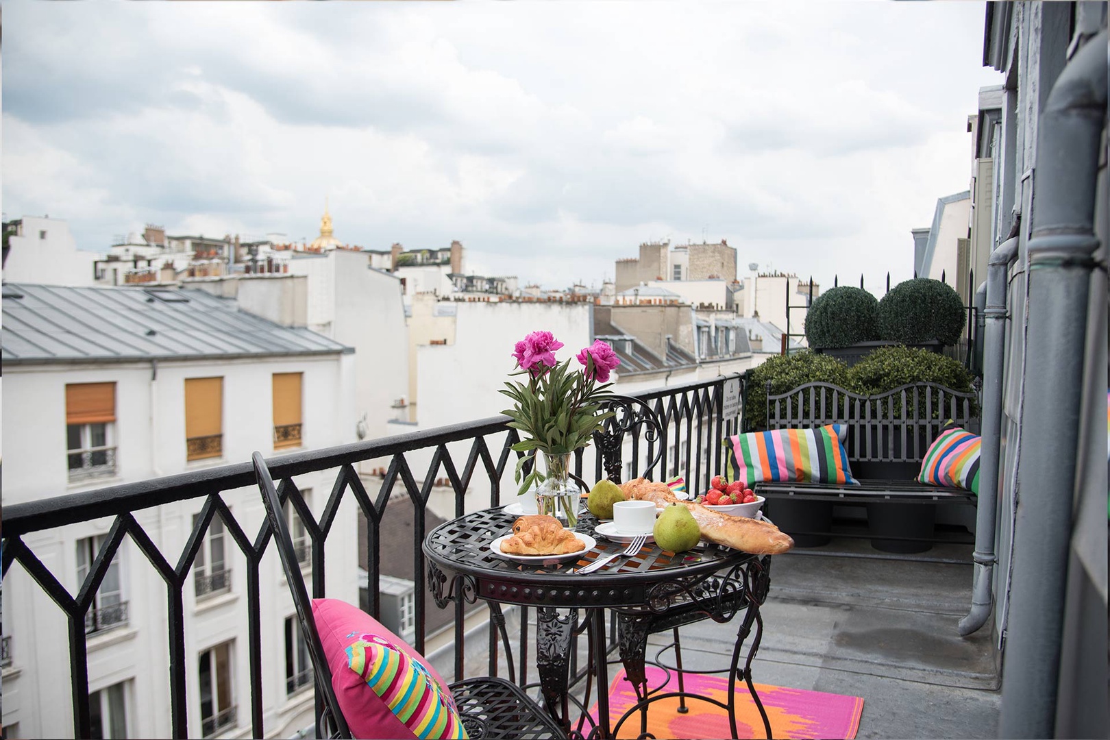 Enjoy the lovely private outdoor balcony during your stay!