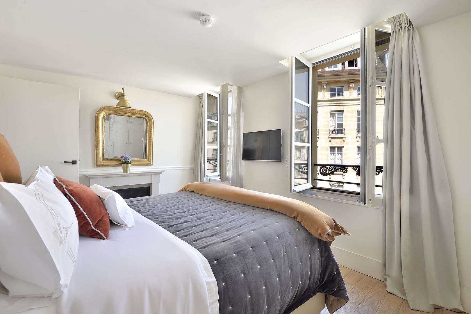 Get a good night's sleep in this lovely bedroom.
