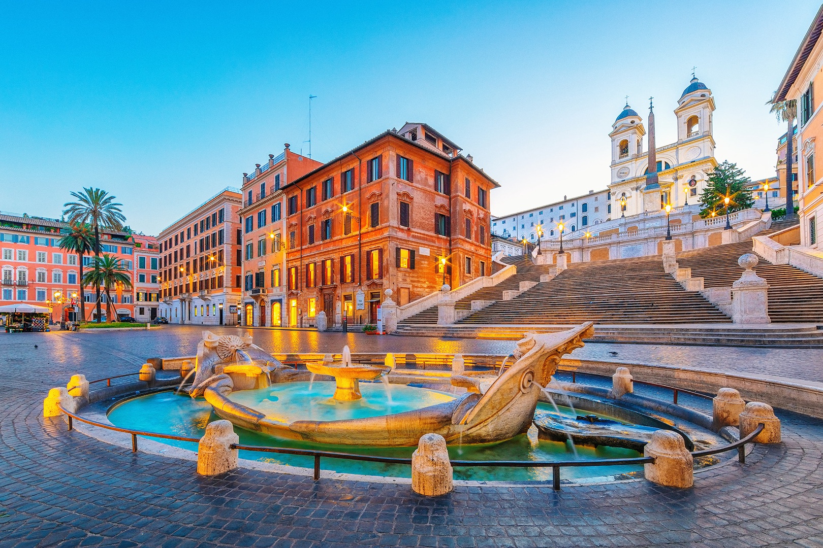 Enjoy excellent shopping around the Spanish Steps.