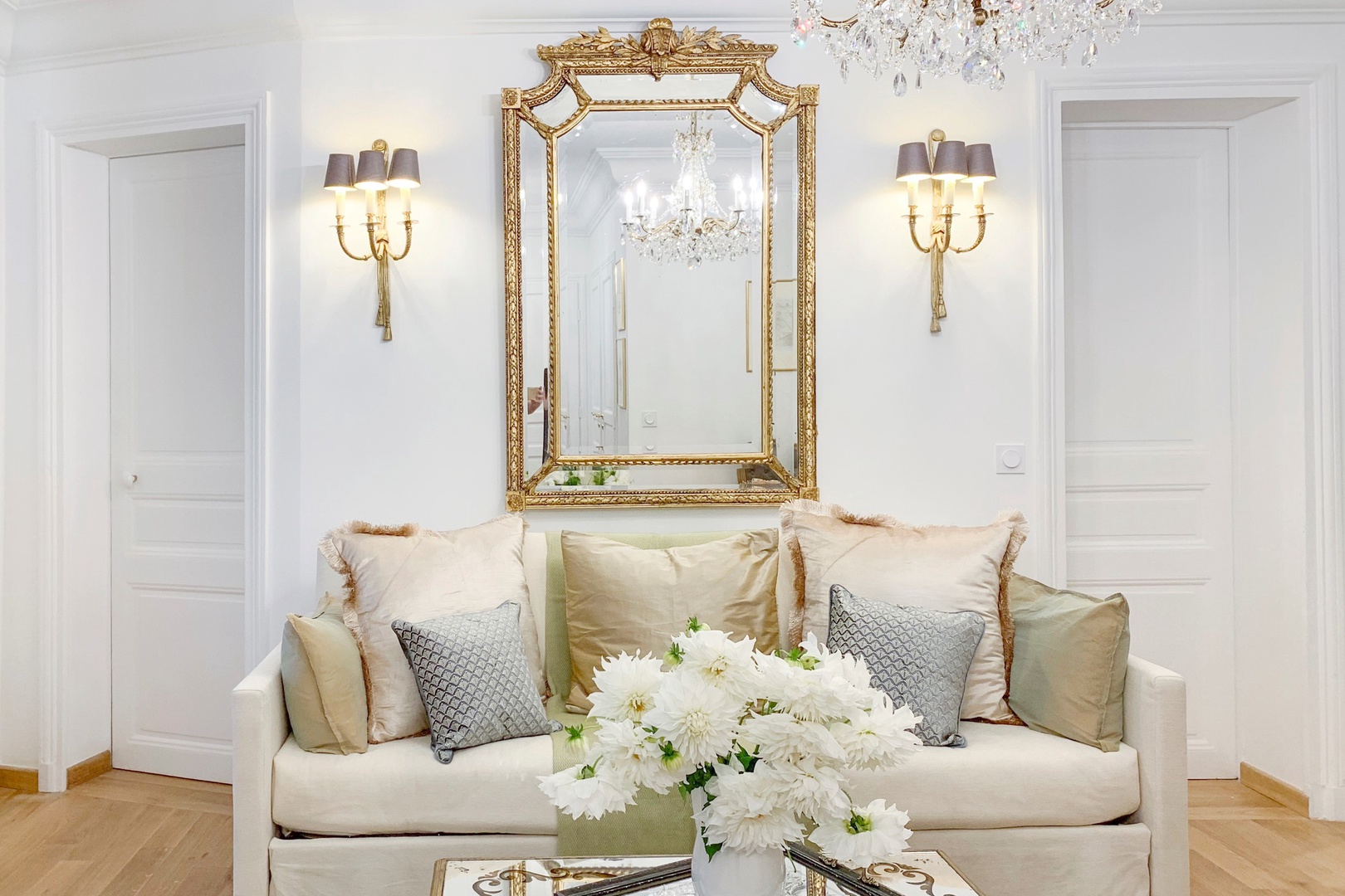 The space is richly decorated and comfortably furnished.