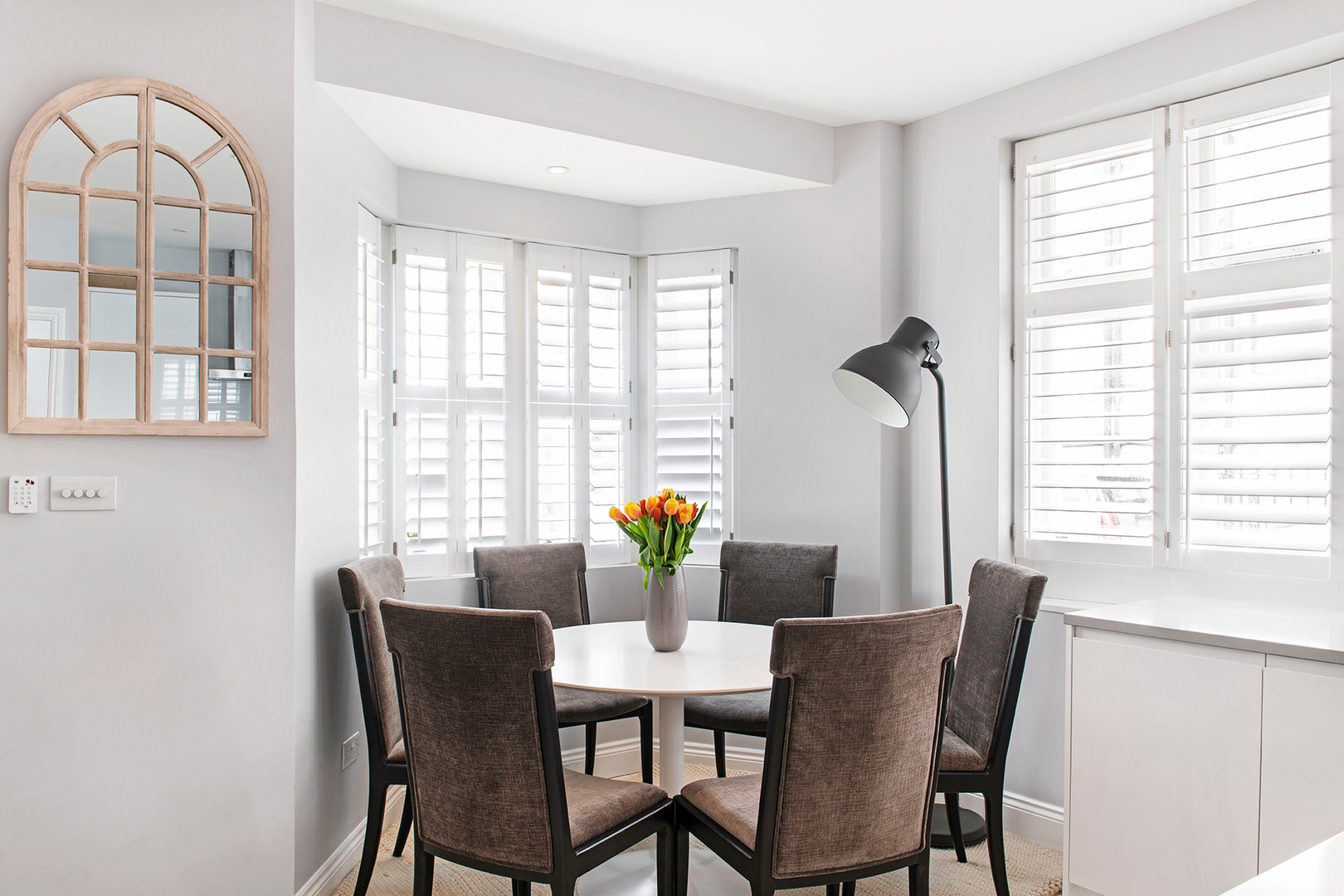 Enjoy dining at home during your stay.