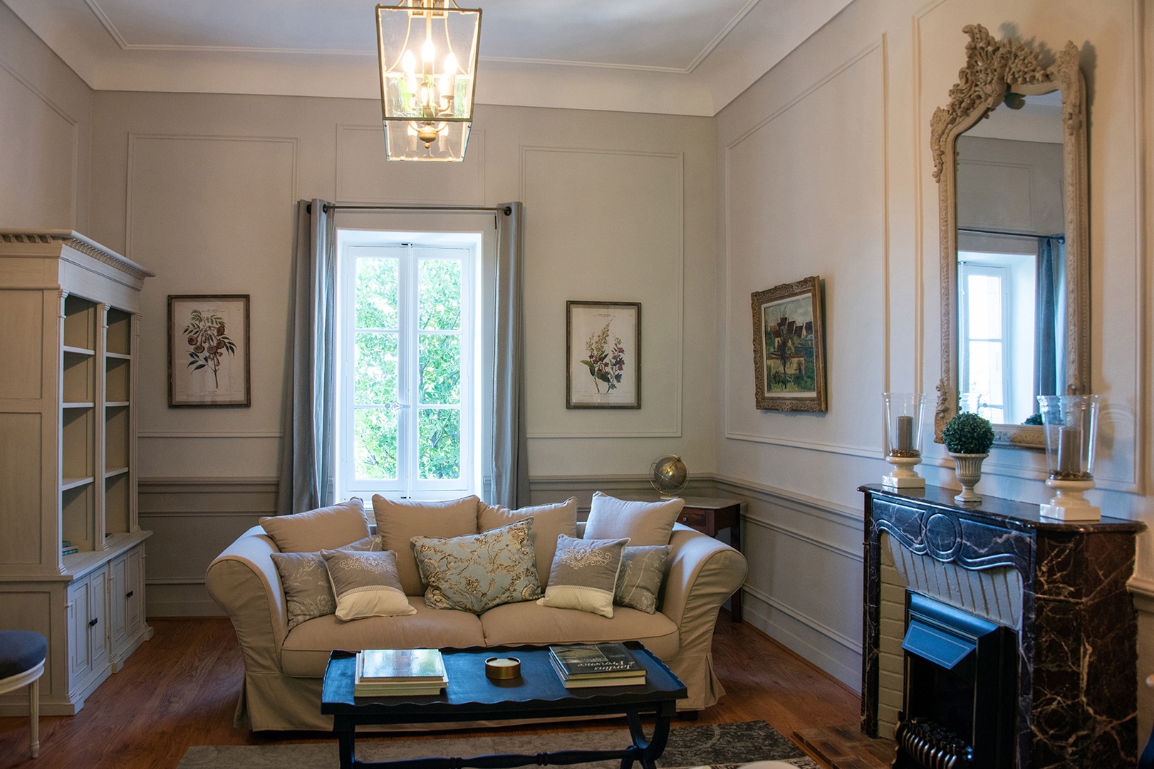 Beautiful living room on upper street entrance level.