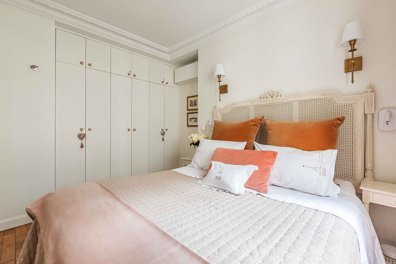 The large closet provides plenty of storage space.