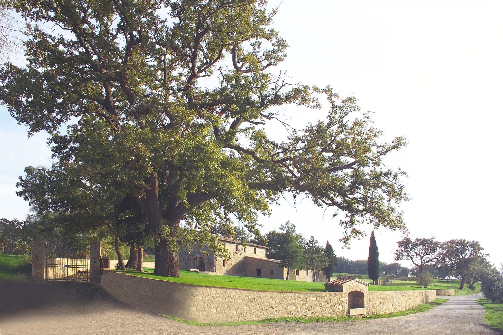 Set on a hillside overlooking Orcia Valley