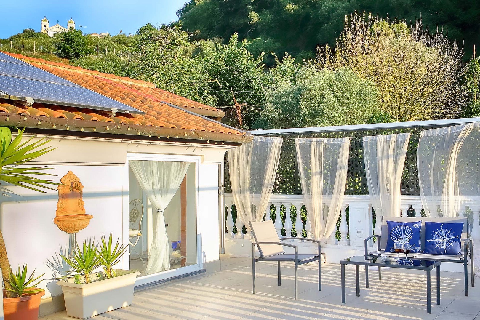 Relax on the upper level terrace.