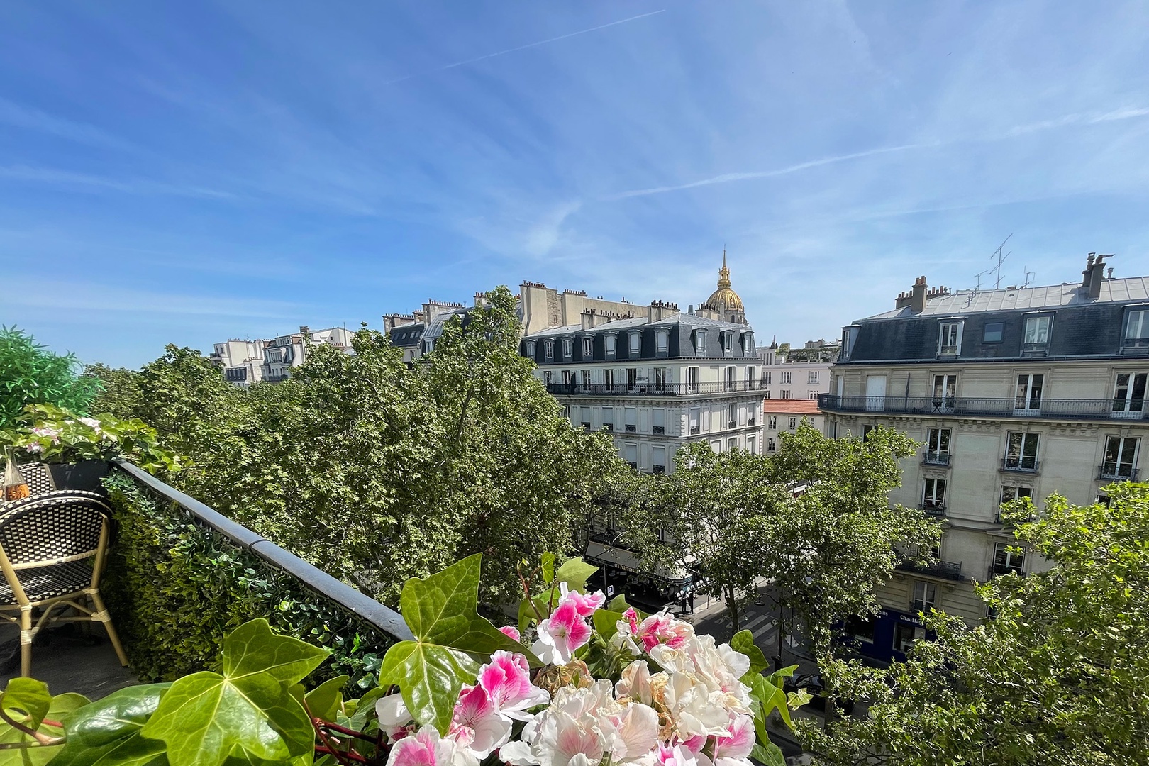 You'll love taking in the view over Paris from the balcony!