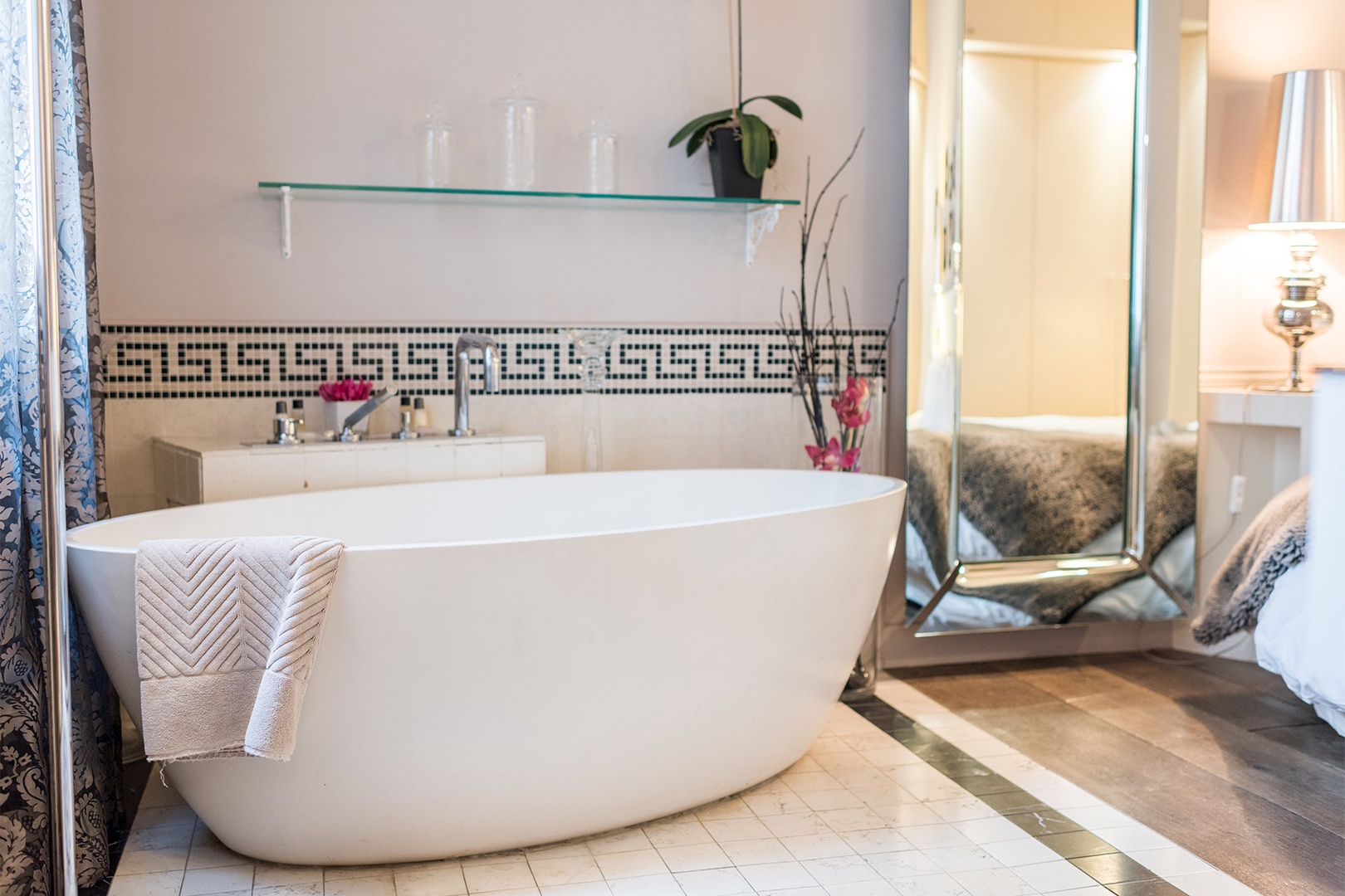 Spoil yourself with a relaxing bath after a long day exploring Paris.