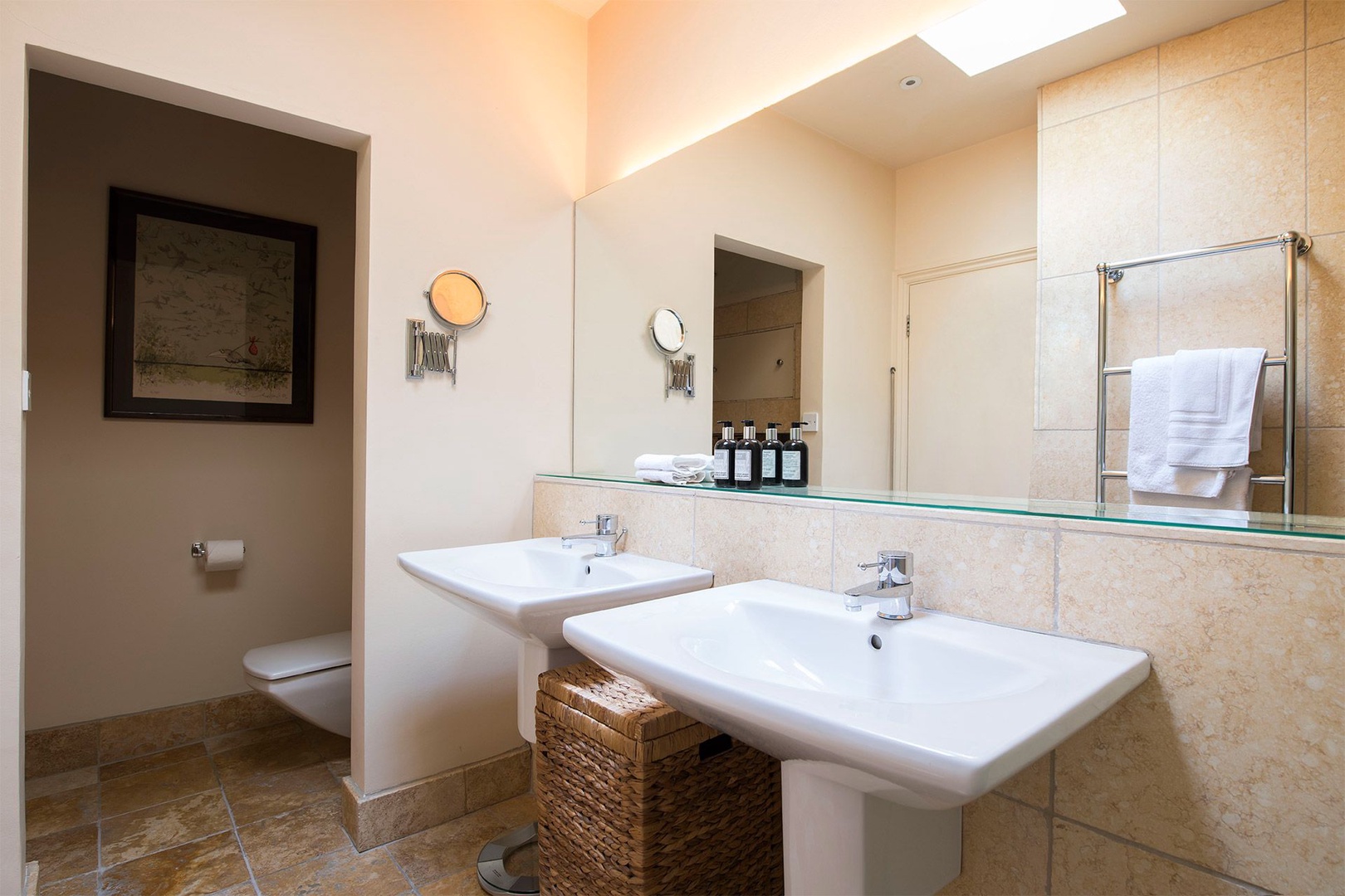 First bathroom with private toilet in the Prince Albert vacation rental