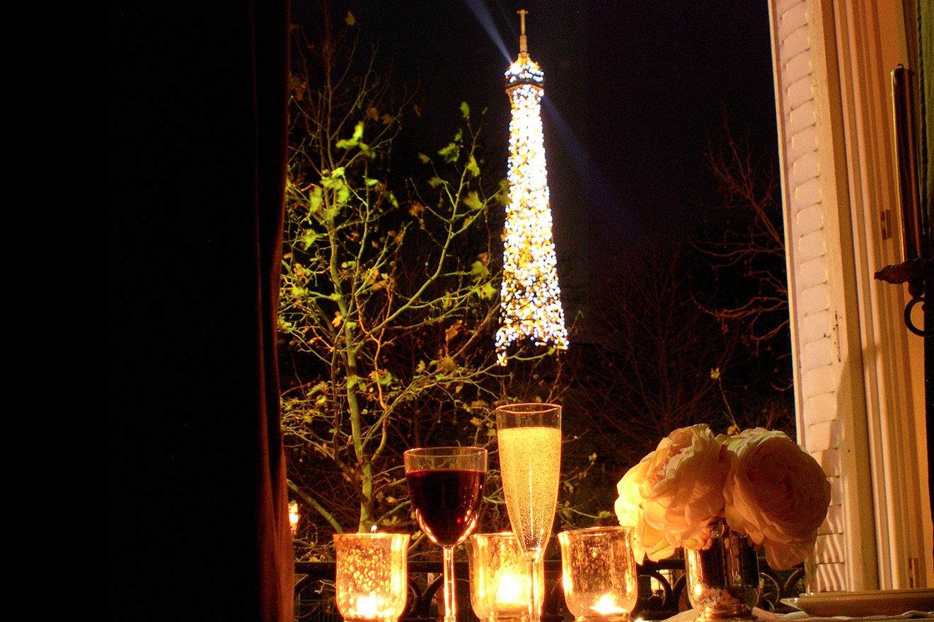 Enjoy the stunning Eiffel Tower view from the Beaujolais apartment!