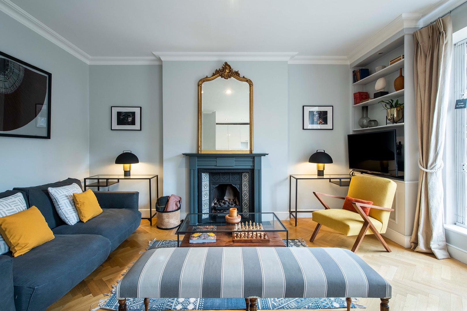 Classic English architecture meets contemporary style