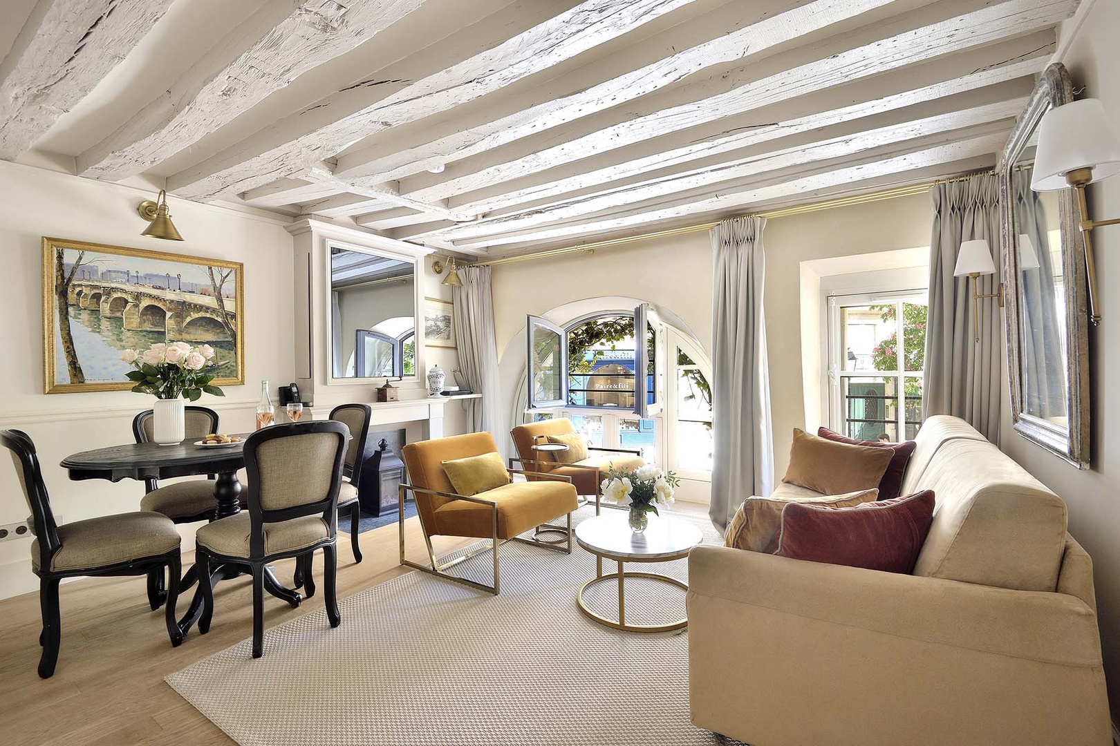Make yourself at home in the two-level apartment with historic charm!