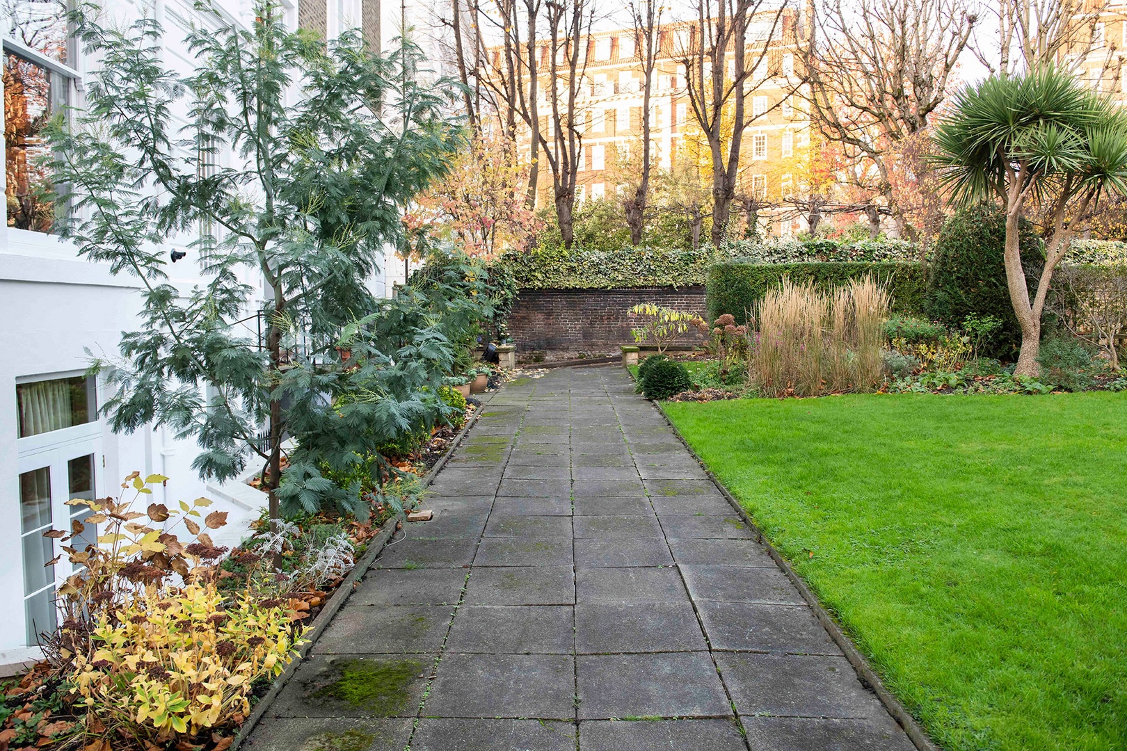 Private communal garden is a rare find in London.