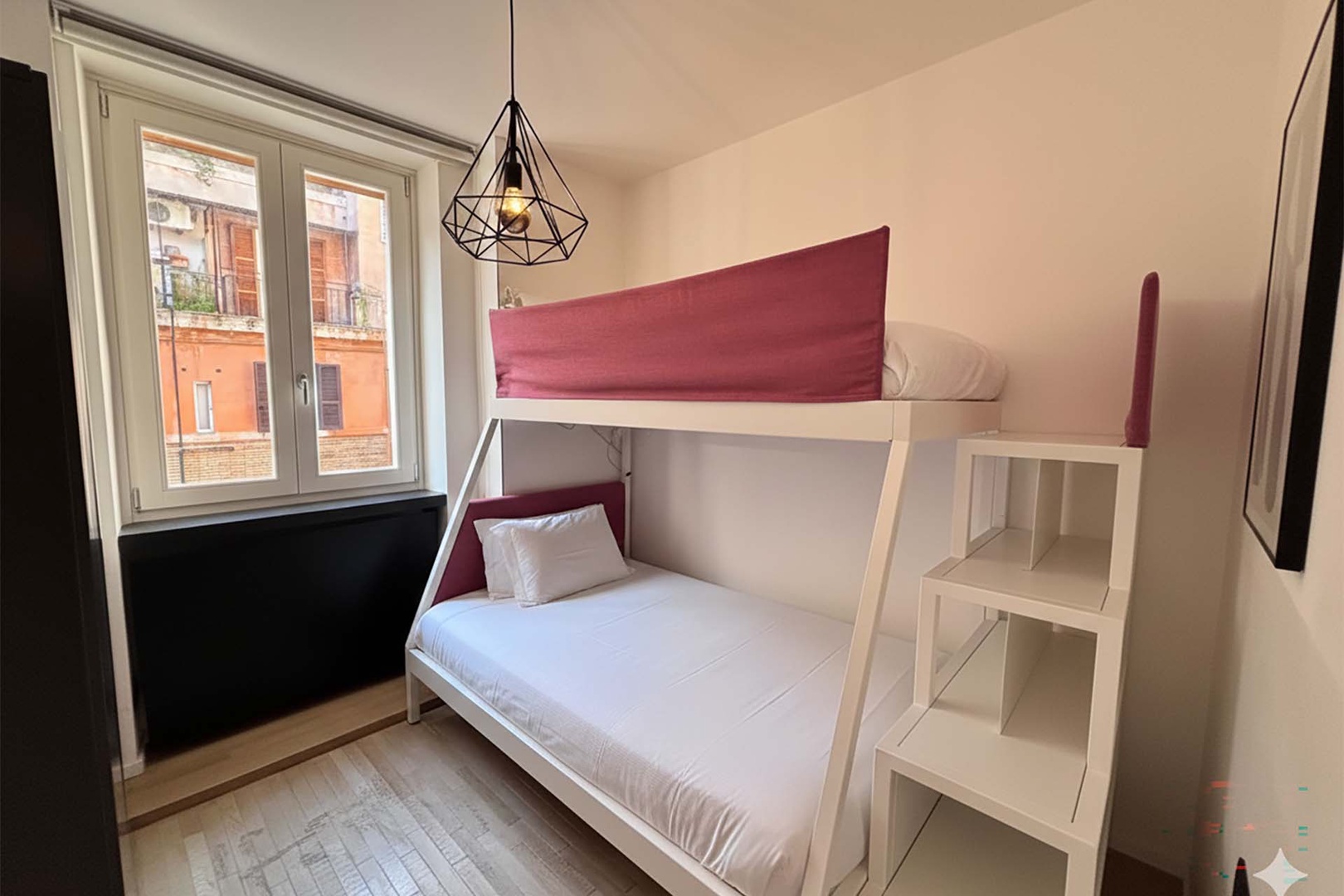 Bedroom 2 offers a bunk bed with a single and small double bed.