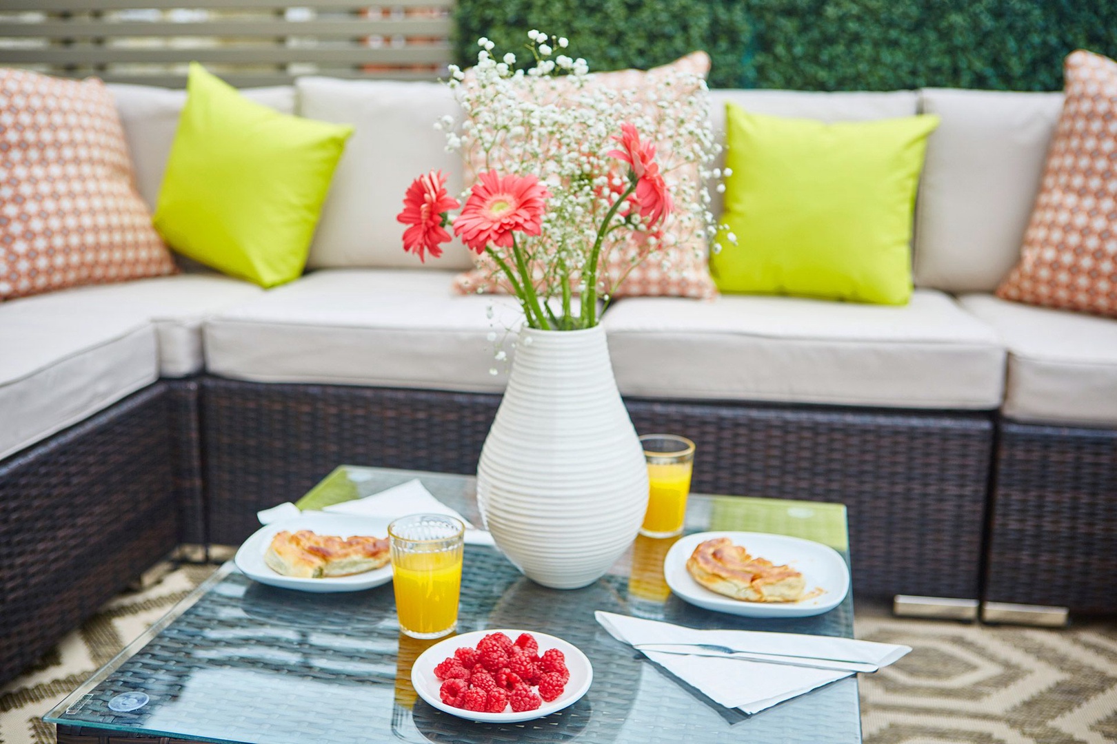 Enjoy your breakfast al fresco on the rooftop terrace