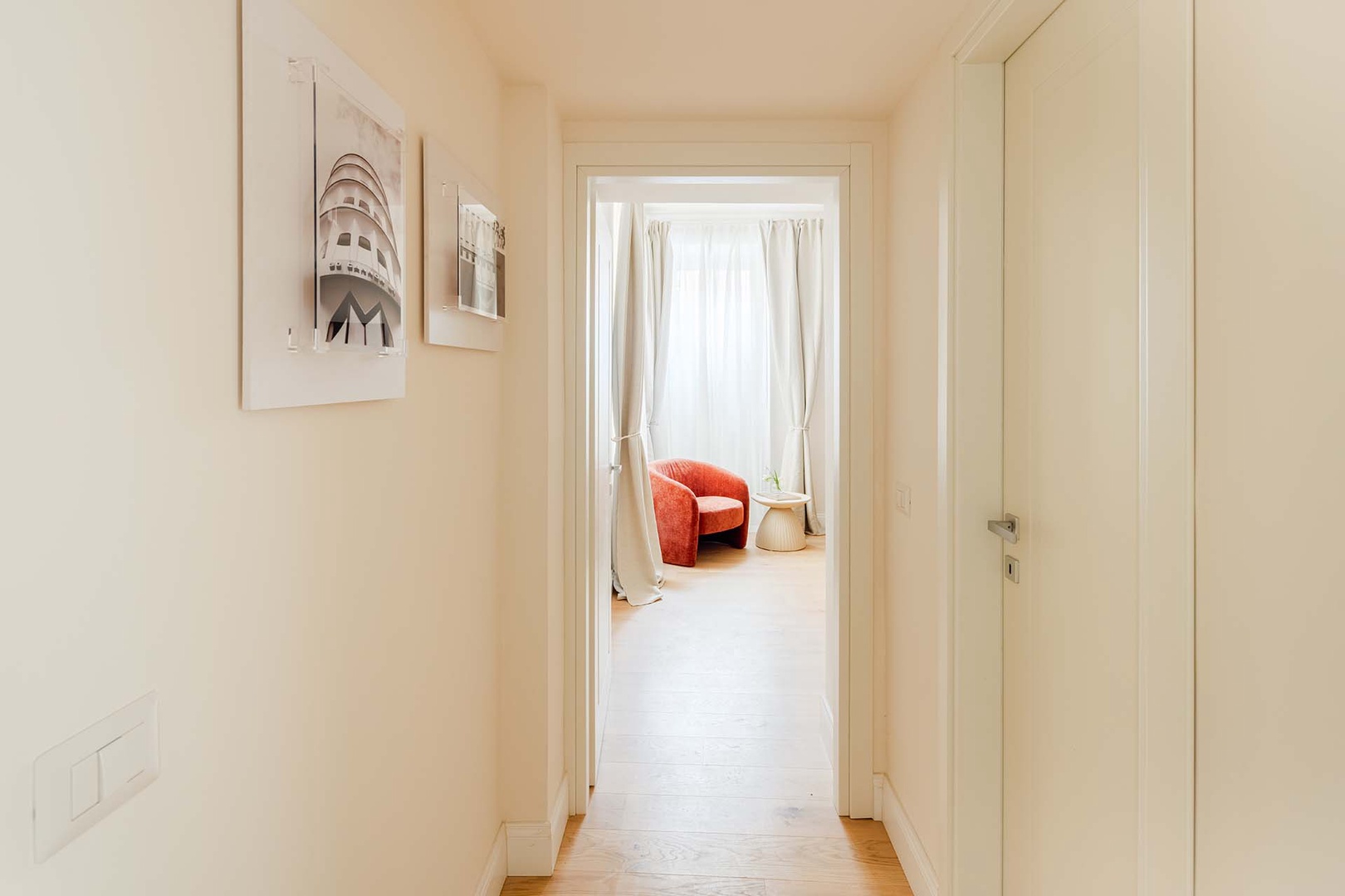 Bedroom 2 is located on opposite side of apartment.