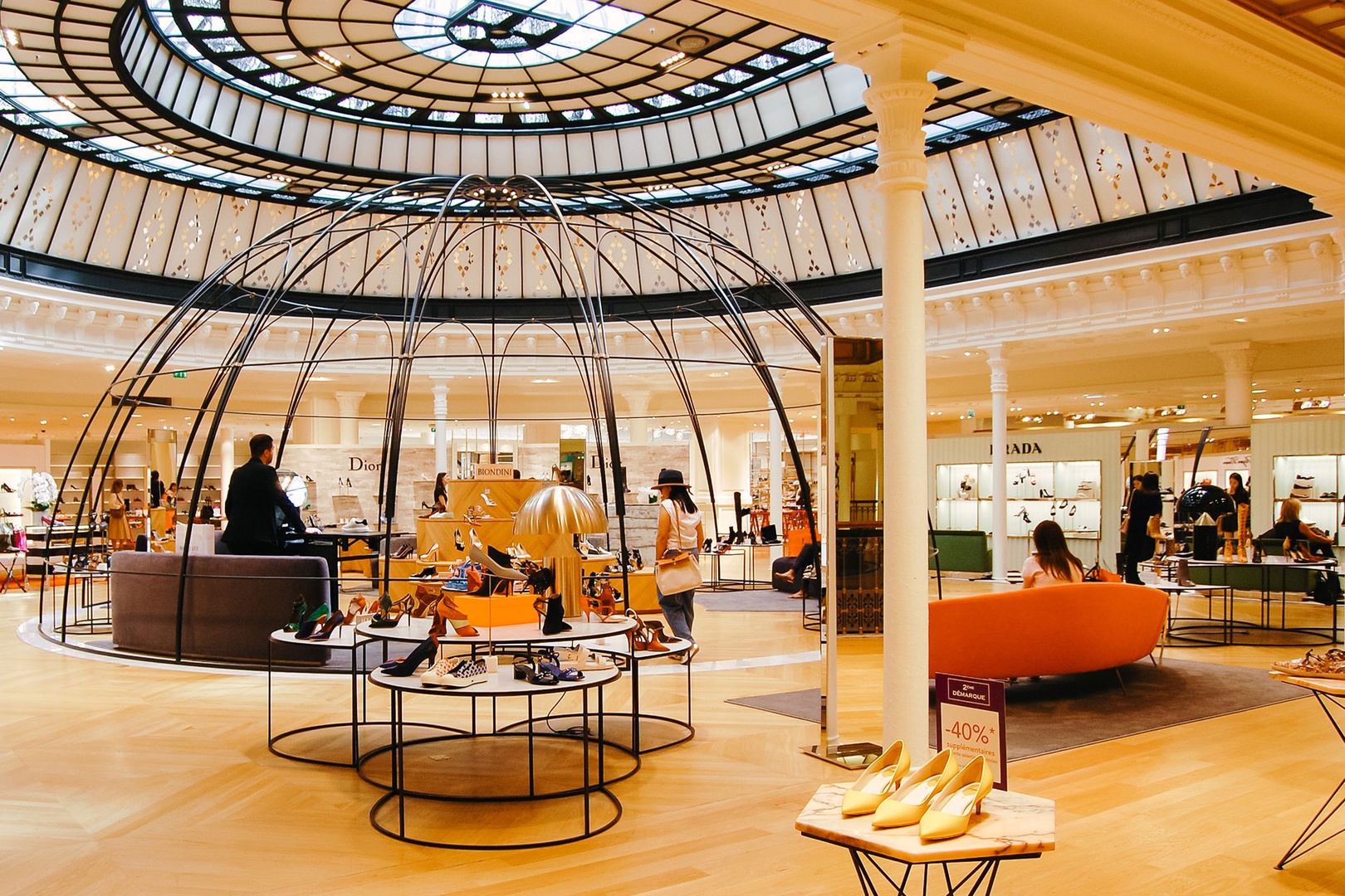 Shop with style in the stunning Le Bon Marché.
