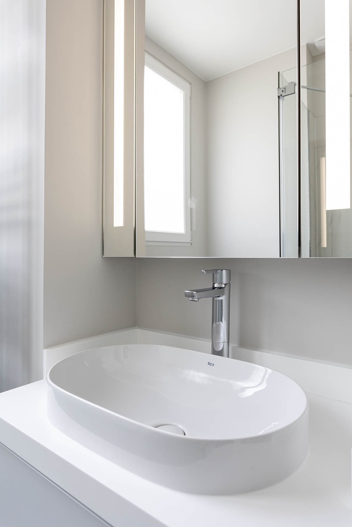 Modern sink in bathroom 2.