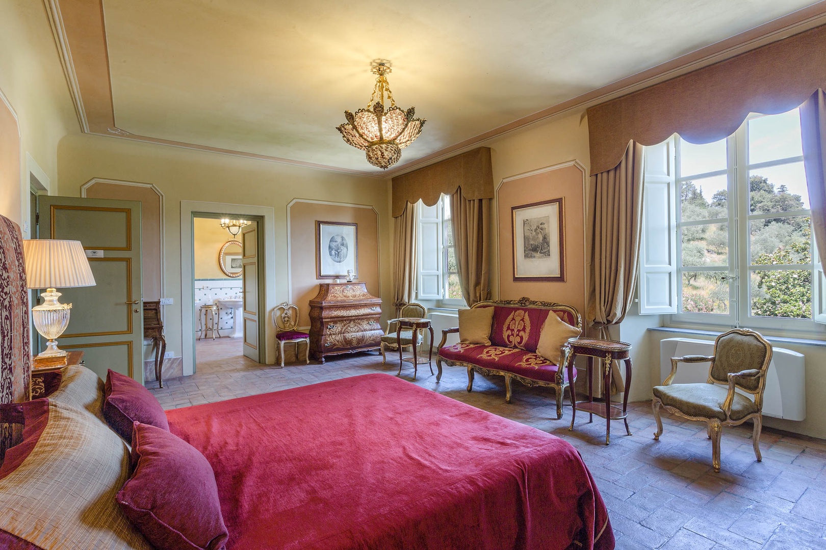 Old world heritage abounds in all the bedrooms