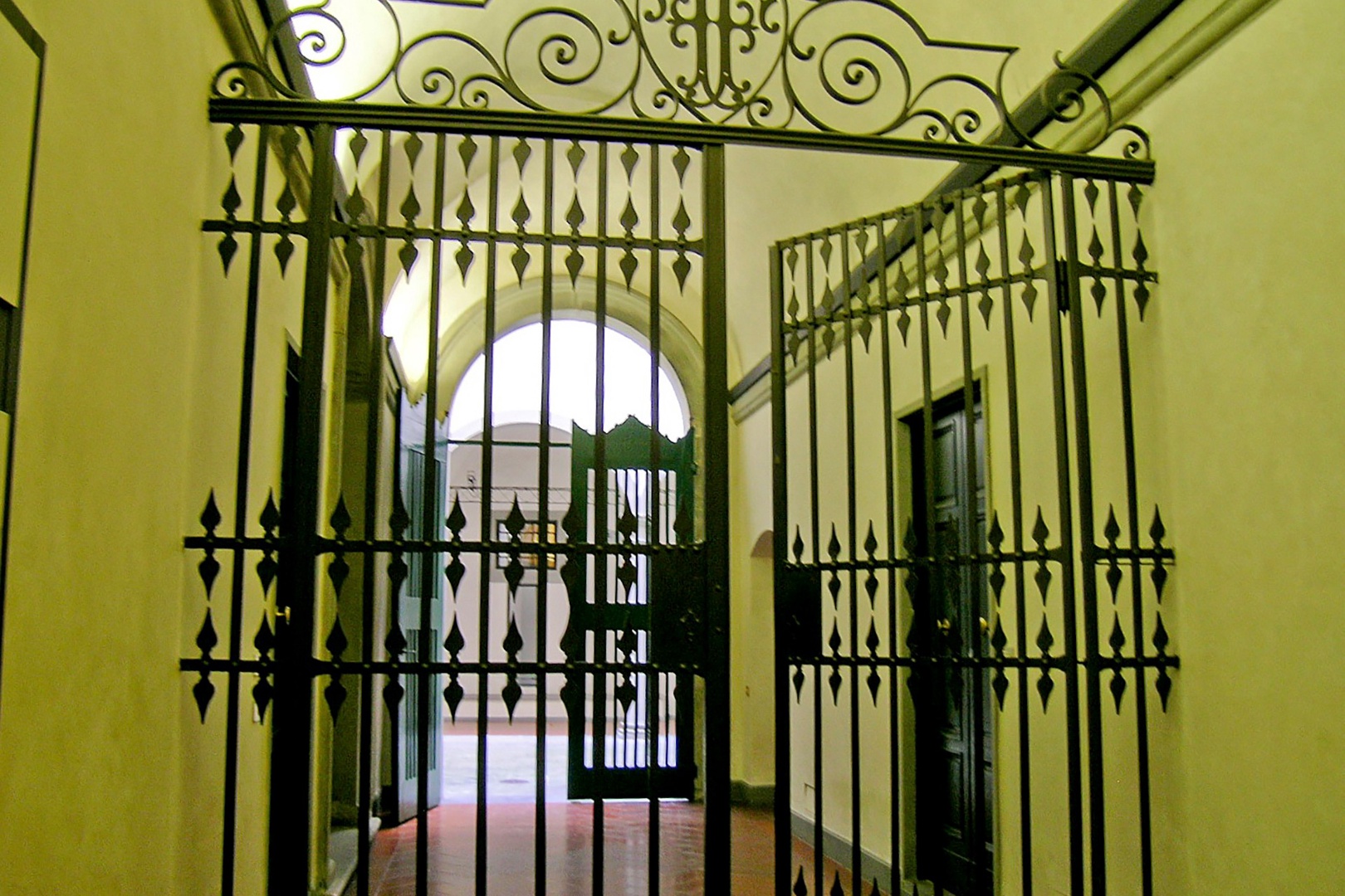 Security gate from the street.