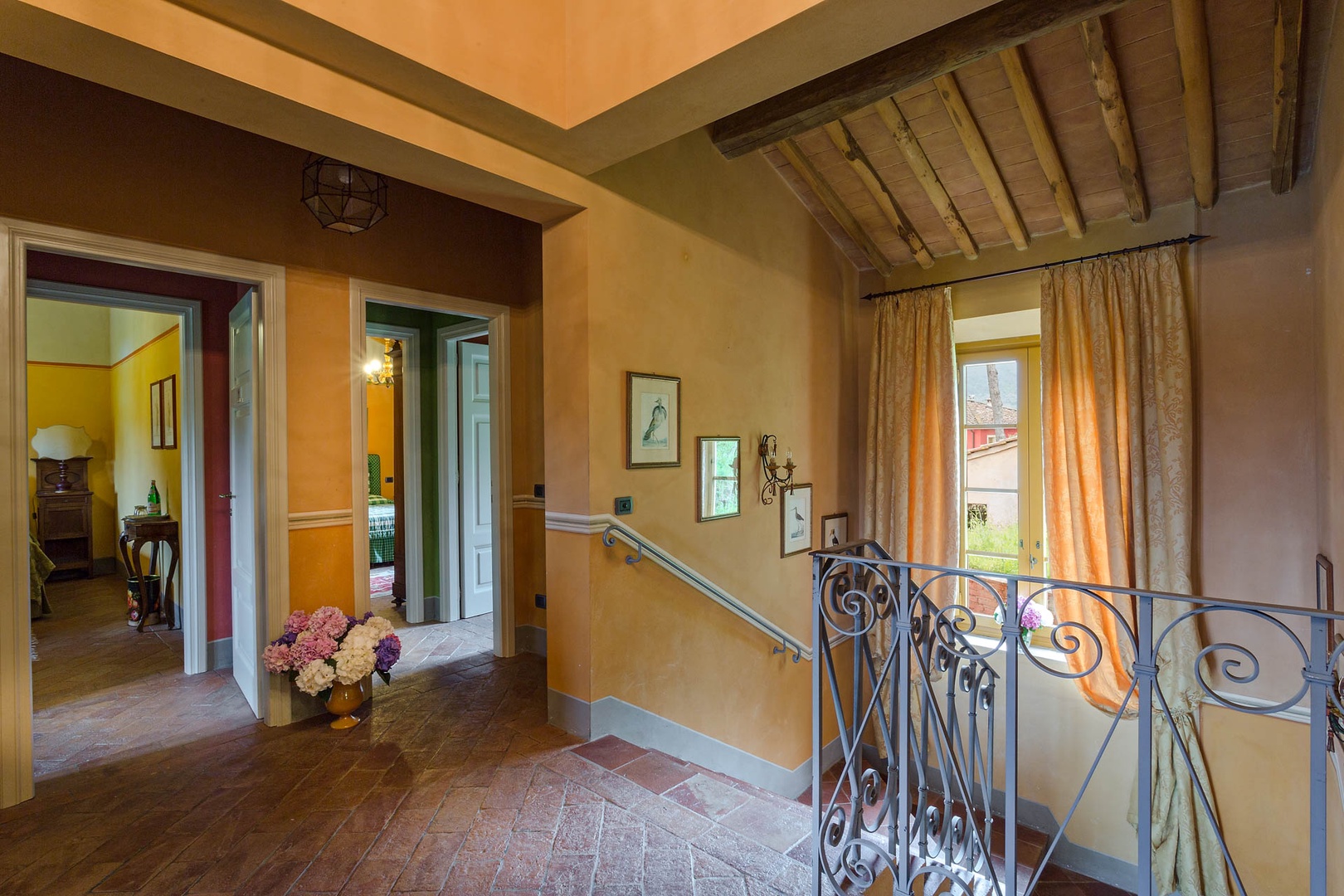 Staircase to second floor bedrooms