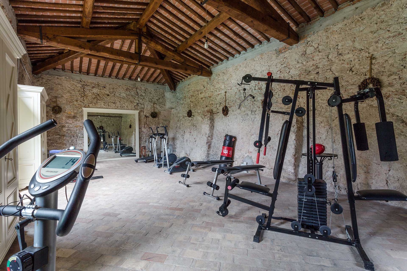 The former "lemon house" has been converted to a gym