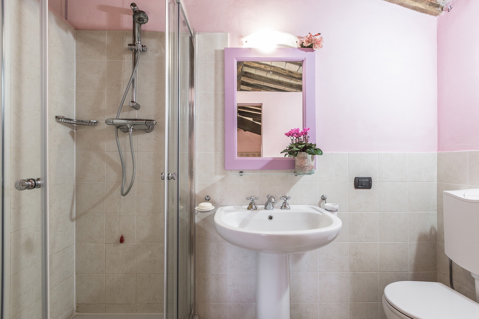 Bathroom on ground floor of the tower.