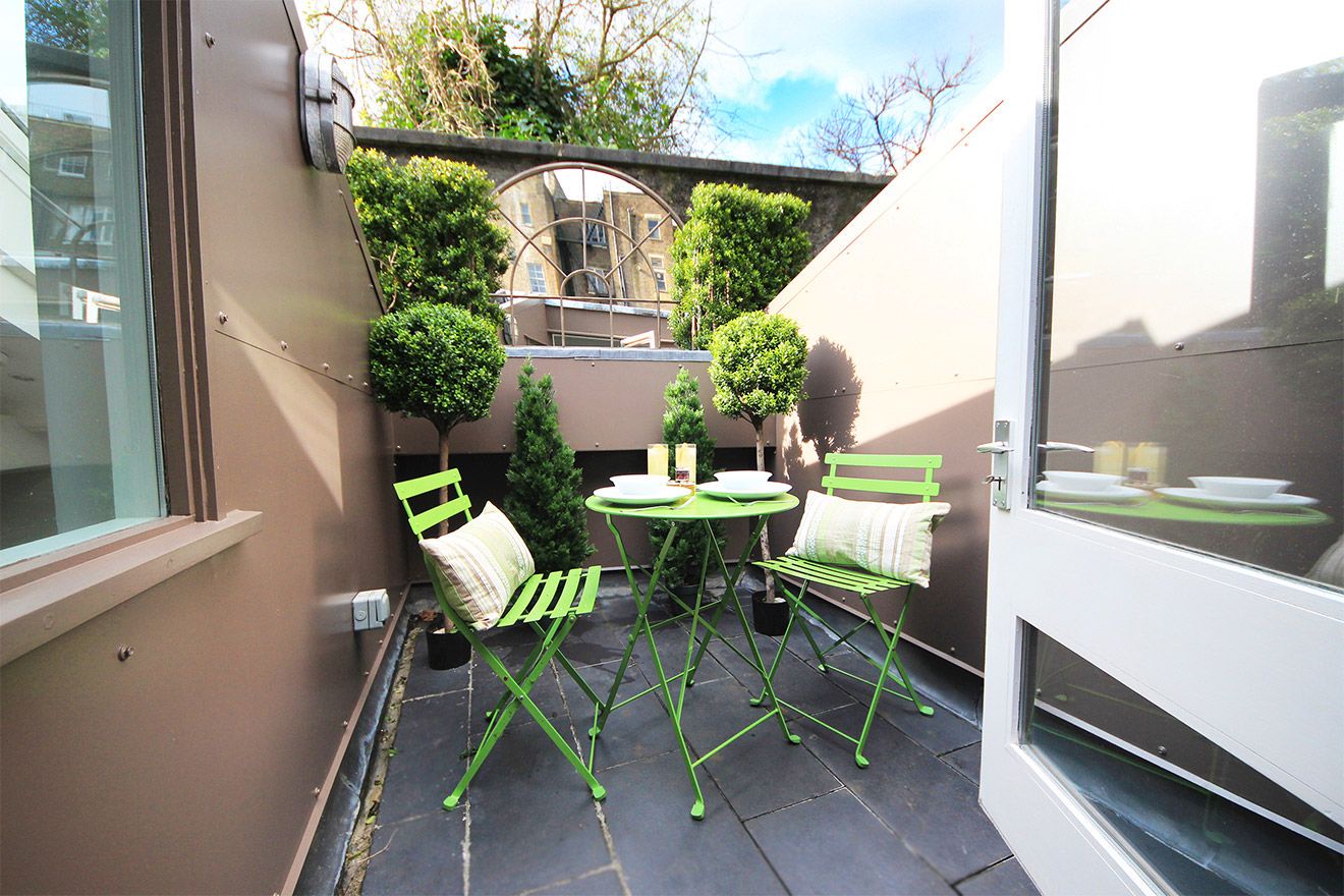 Step out of the study nook to this charming terrace.