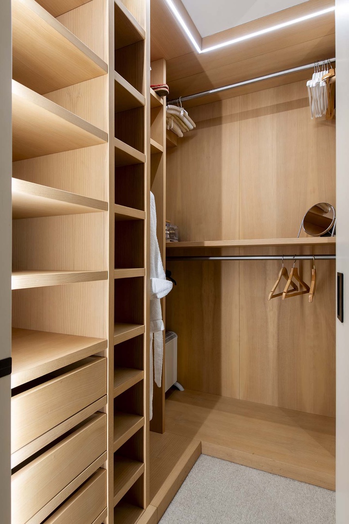 Plenty of space to unpack at feel at home.