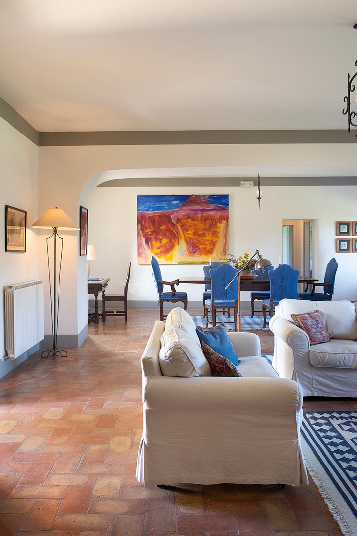 View of dining area from the living room.