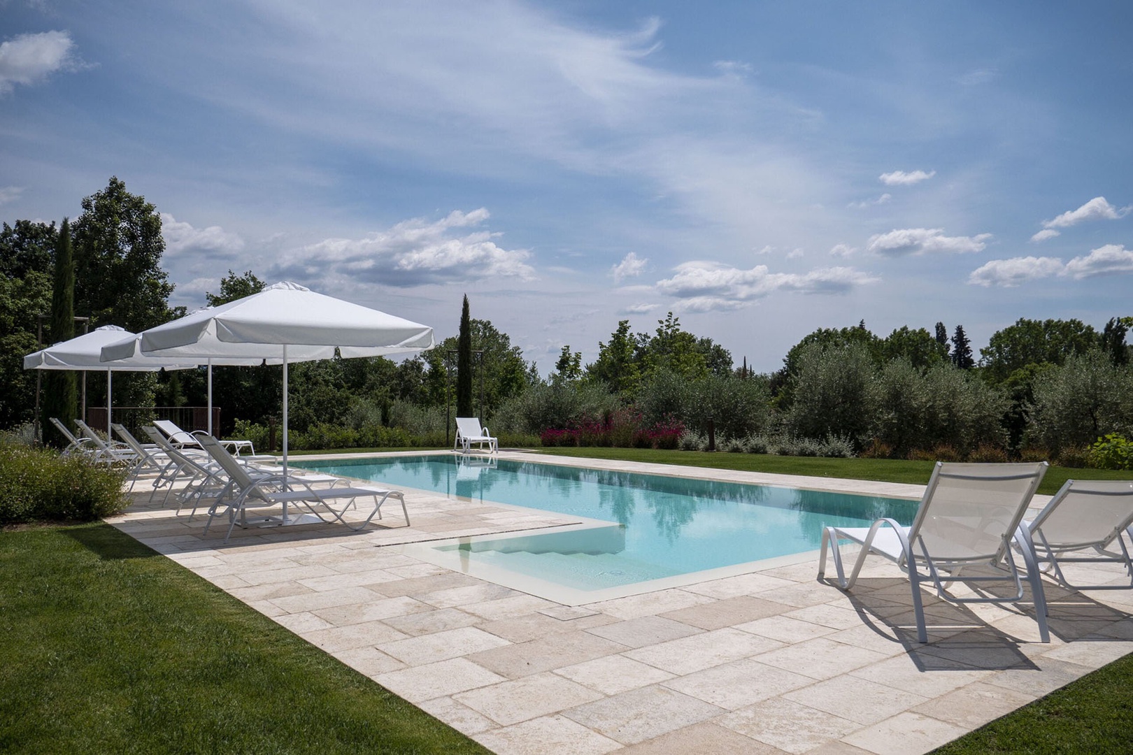 The perfect spot to soak up the Tuscan sun.