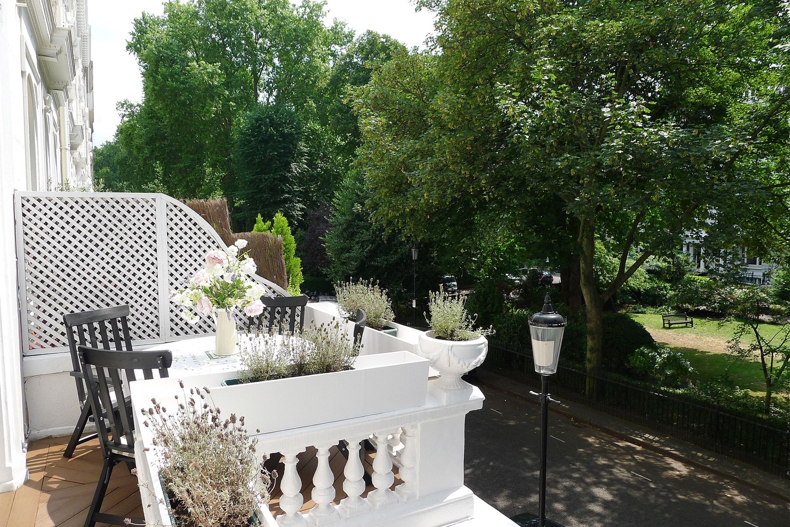 Balcony is a peaceful spot on sunny days