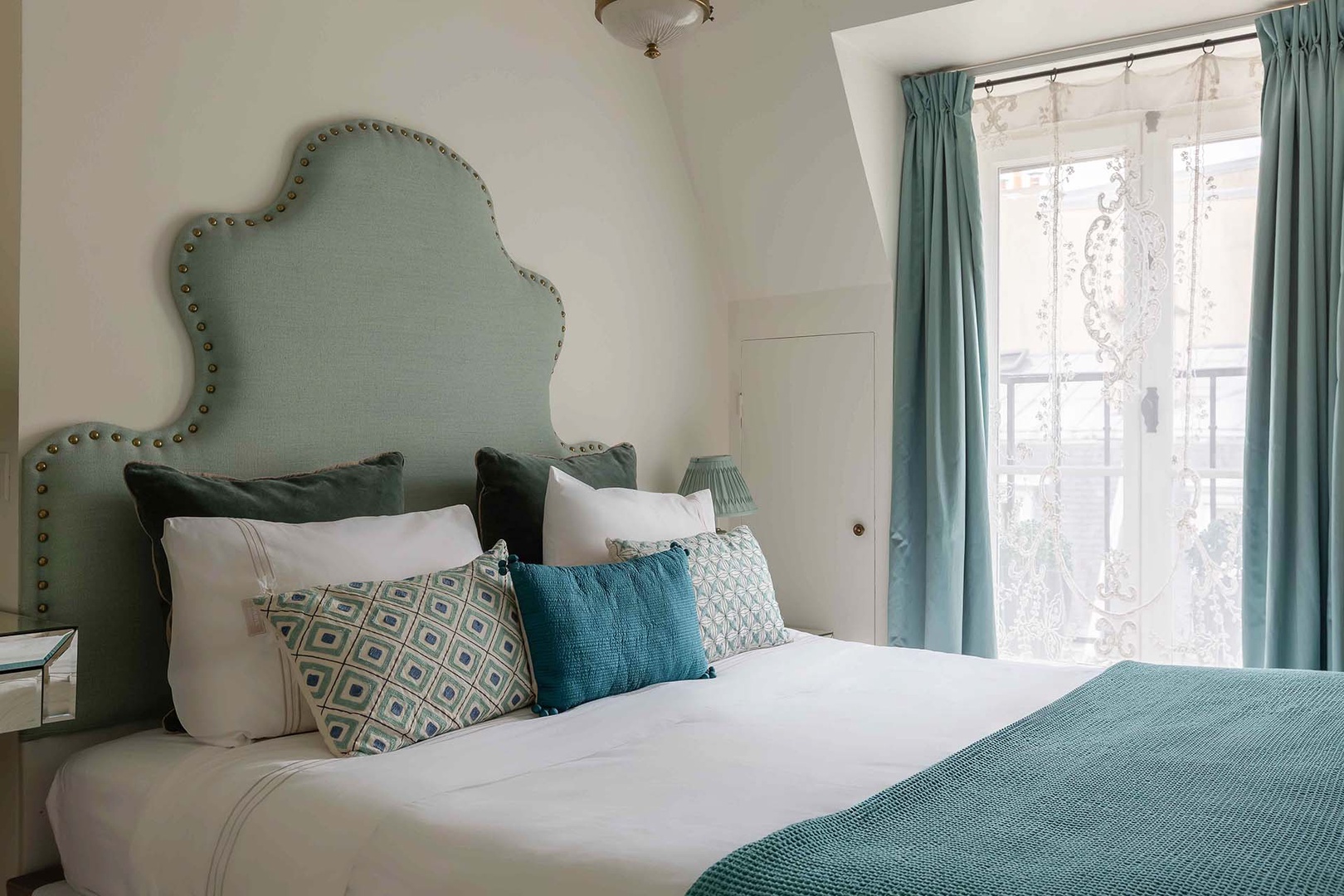 Inviting details in the bedroom.