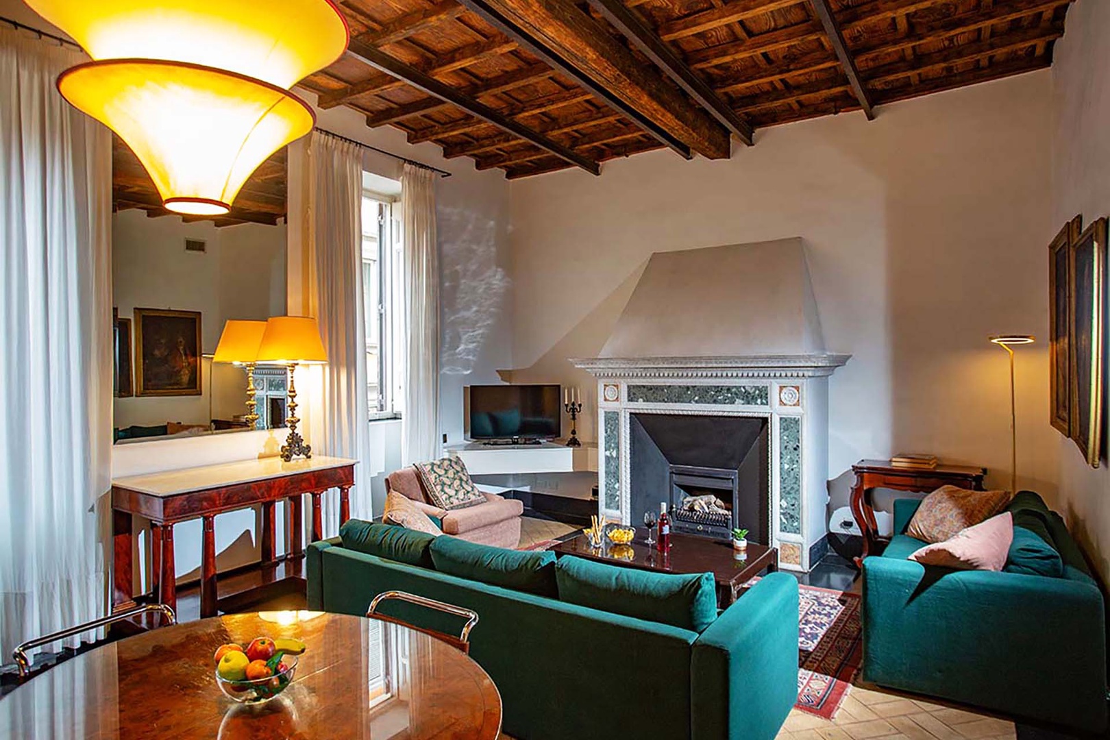 Second living room is as comfortable as the first.