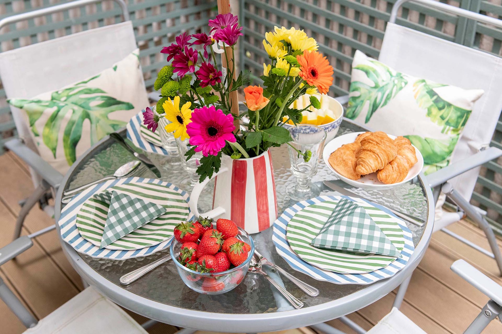 Enjoy a lovely breakfast on the patio before departing for the day.