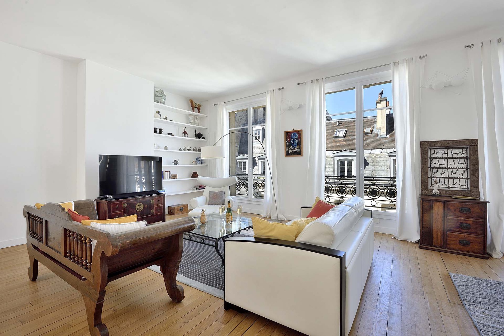 Sit back and take in the timeless Paris views.