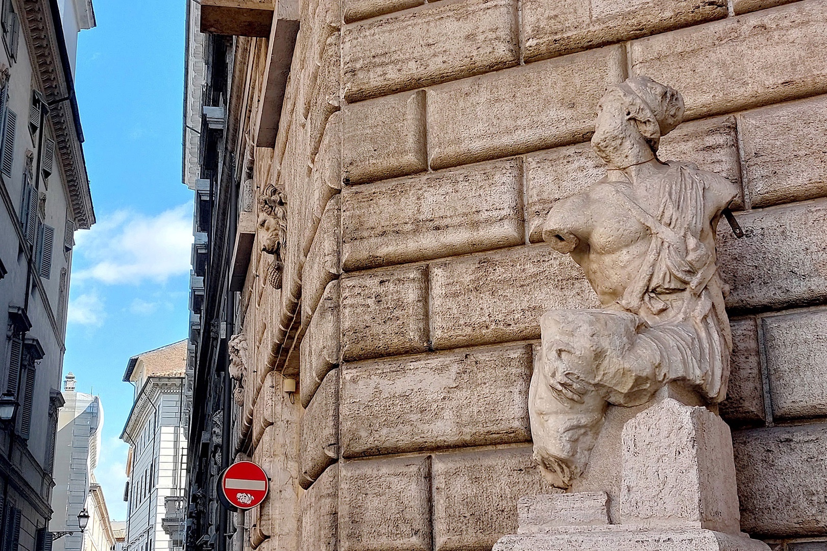 The Pasquino, one of Rome's famous "talking statues."