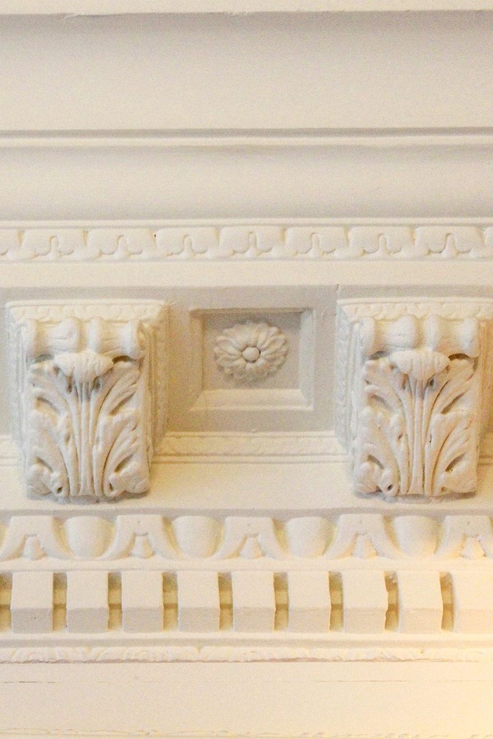 Architectural detailing at historic South Kensington rental