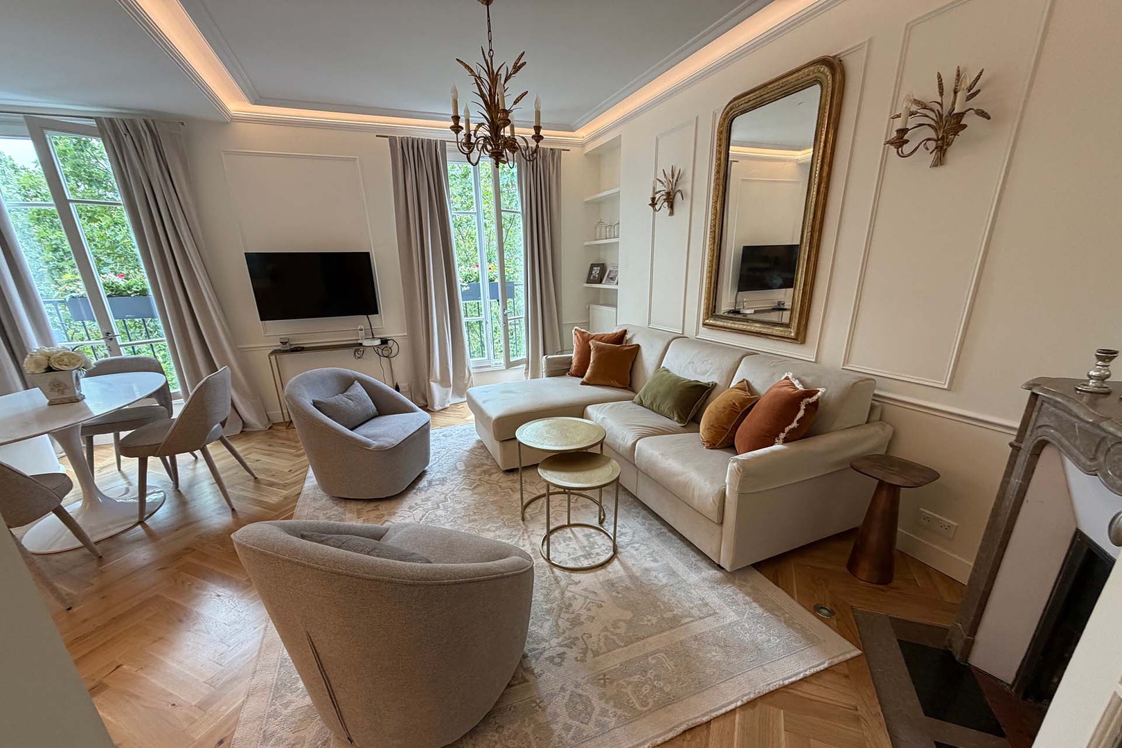 Feel at home in the bright and comfortable living room.