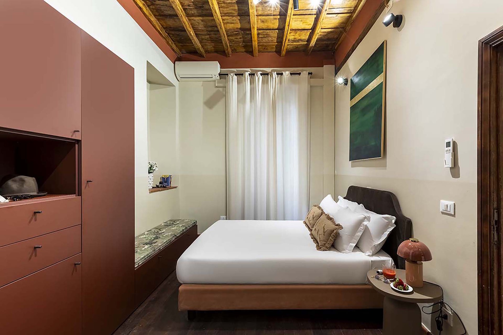 Extra-wide queen bed in bedroom 3.