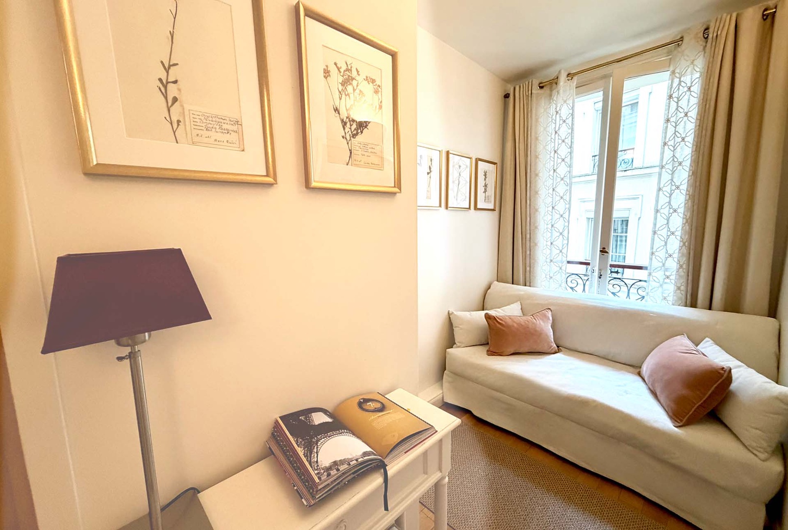 Sofa converts to a comfortable bed in Bedroom 2