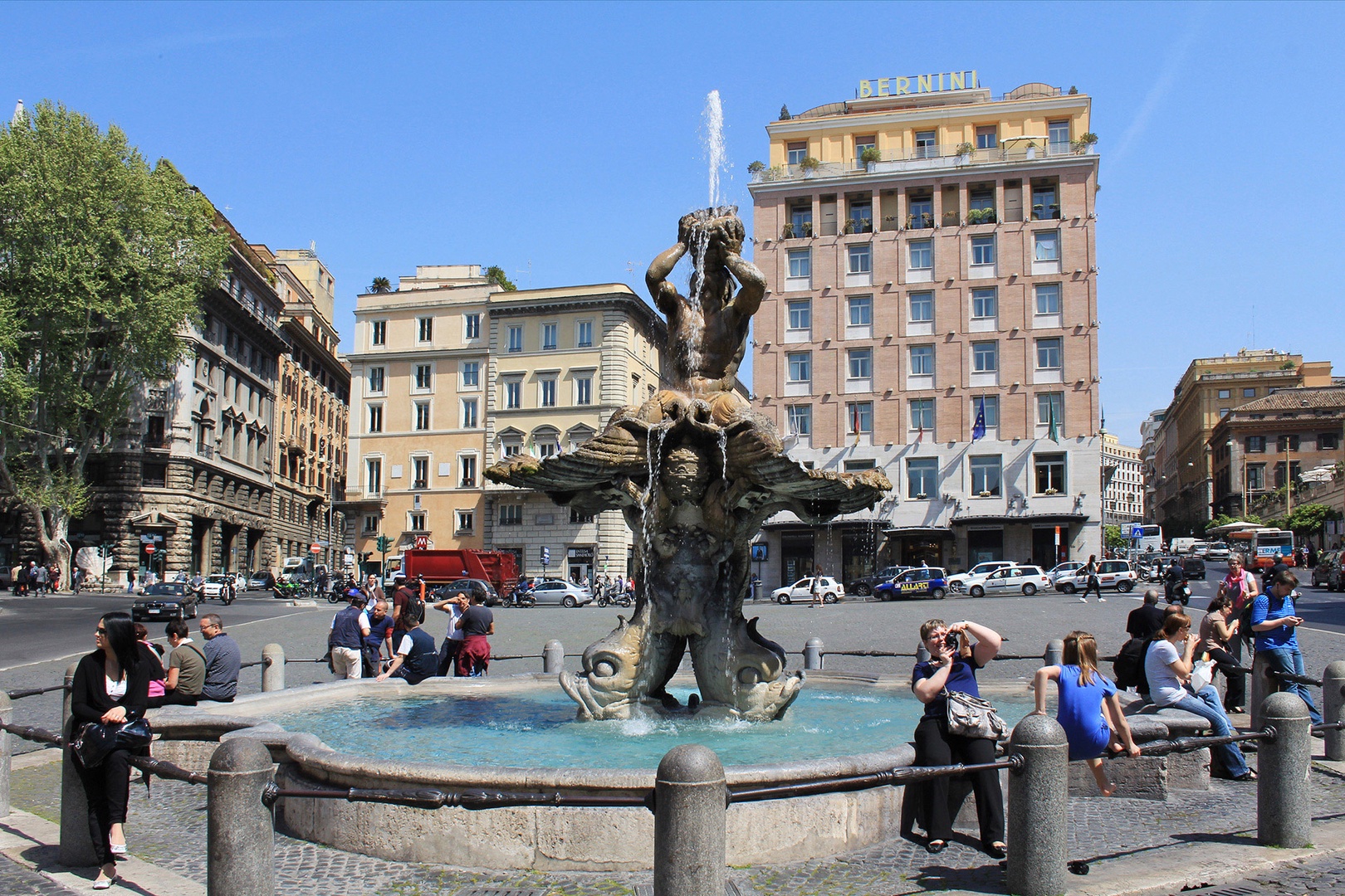 Another beautiful nearby fountain the Triton.