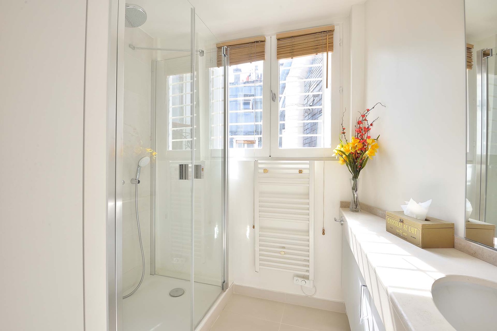 Bathroom 2 features modern and stylish finishes.