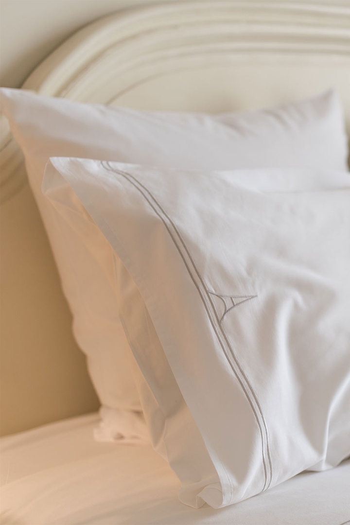 Our signature Paris Perfect linens on every bed!