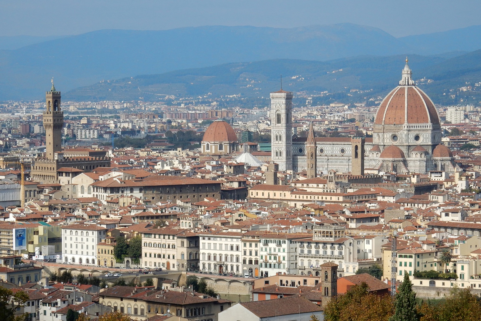 Florence's skyline much as it has appeared for more than 500 years -- beckoning with timeless landmarks.