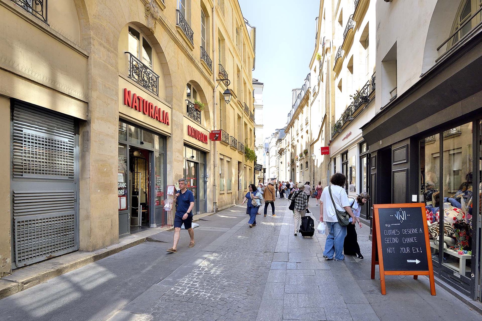 Lillet is located on a cobblestone pedestrian only street.