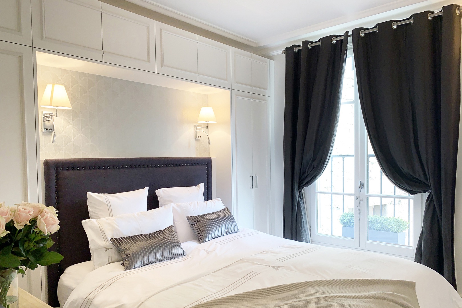 All the bedrooms are inviting and decorated with a French flair.